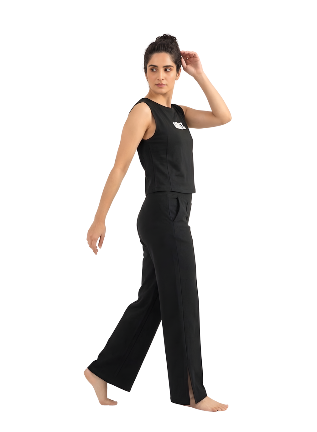 Black Ladies Gym Tank Top – Sleek & Comfortable