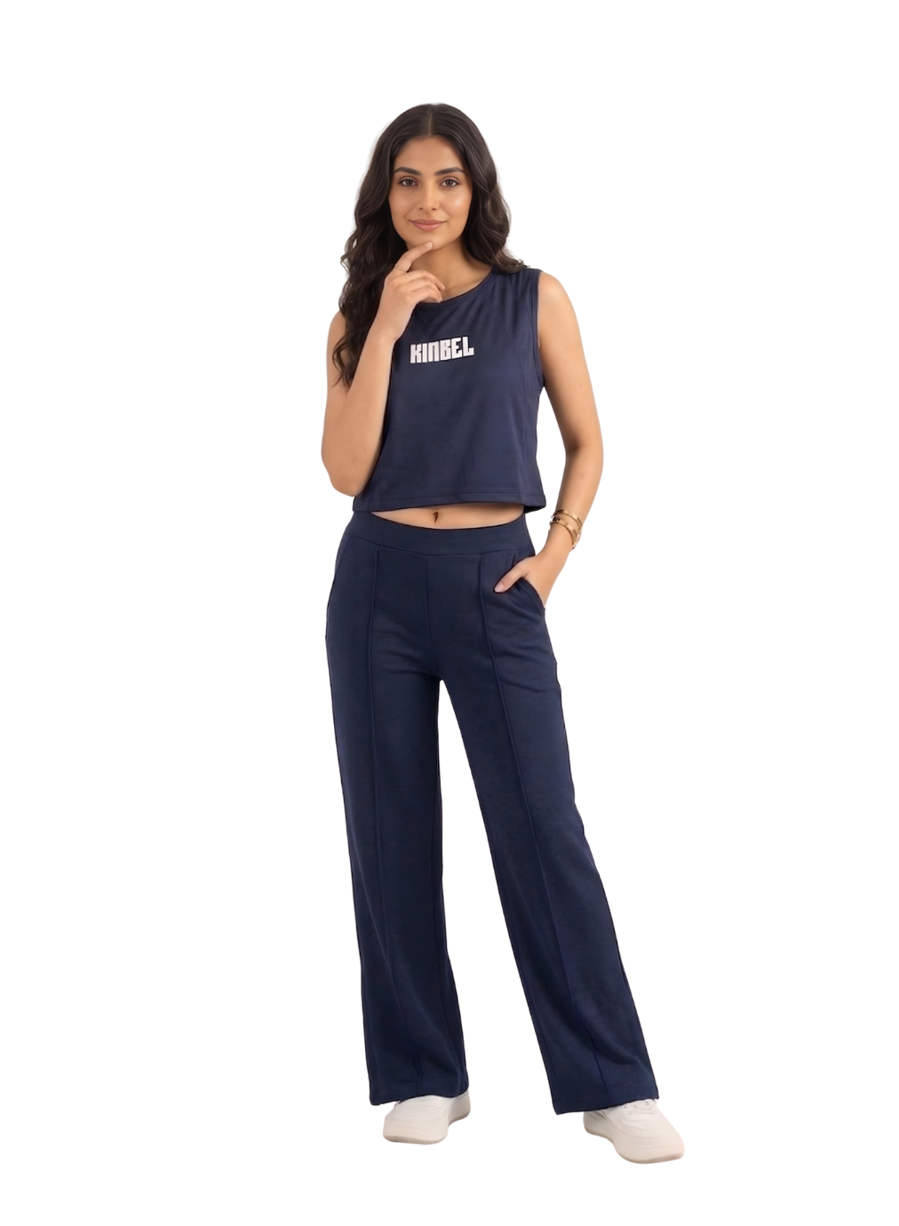 Navy Blue Ladies Gym Tank Top – Sleek & Comfortable
