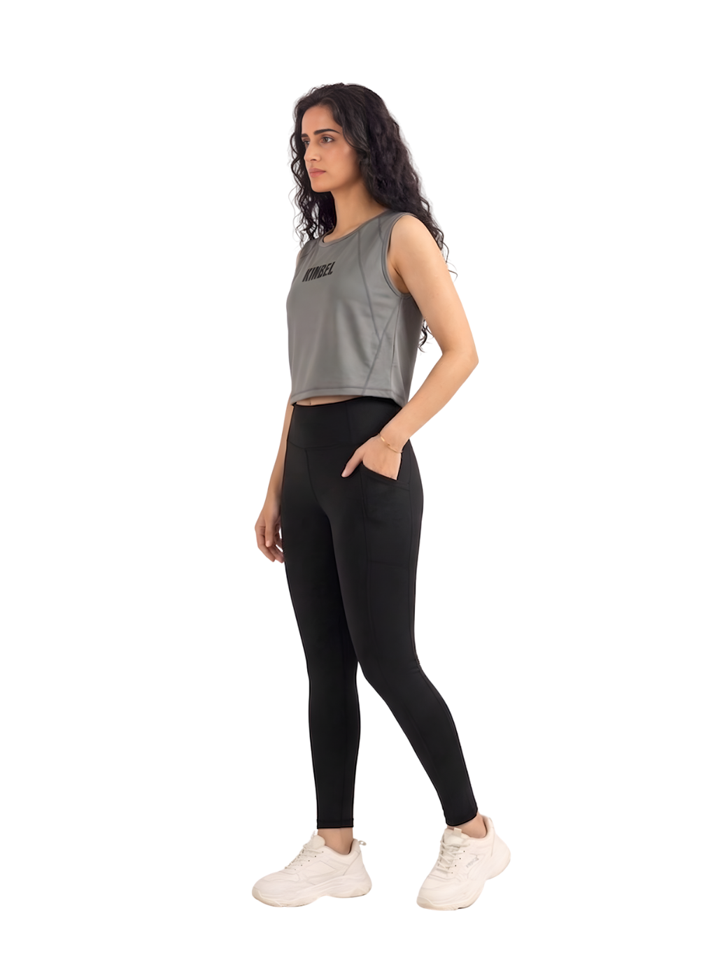 Grey Ladies Gym Tank Top – Sleek & Comfortable