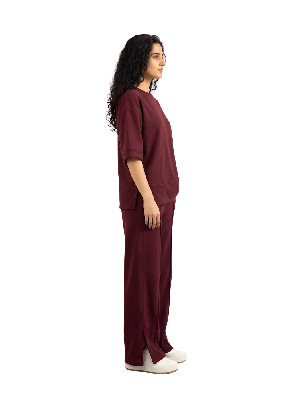 Women’s Premium Cord Set – Maroon