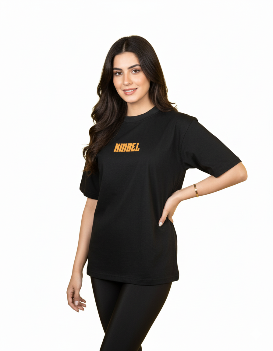 Womens Oversized Black Tees