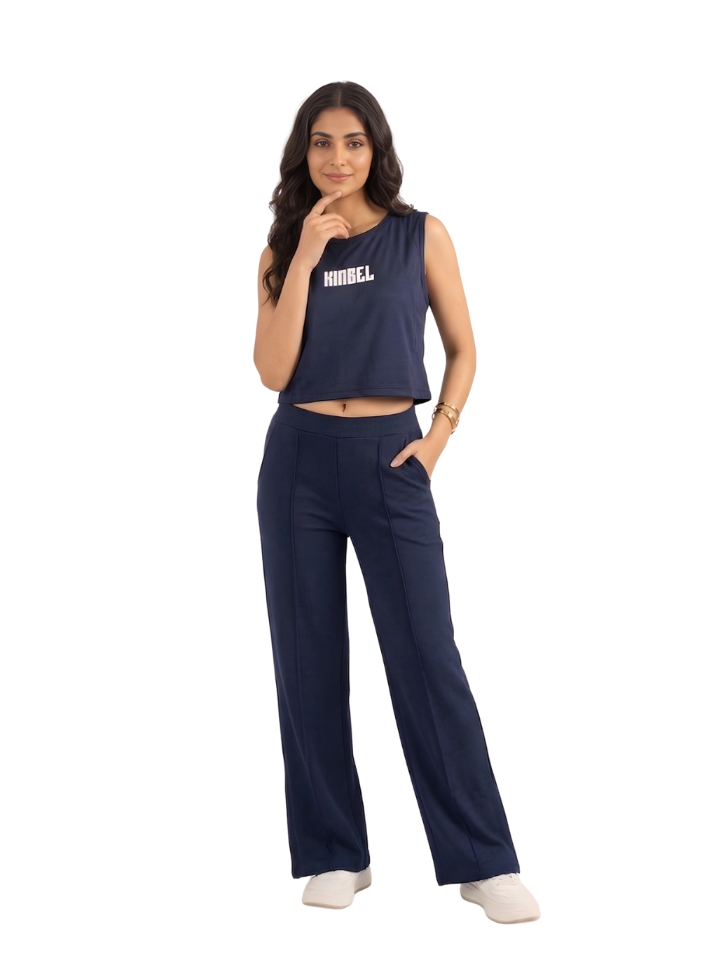 Navy Blue Ladies Gym Tank Top – Sleek & Comfortable
