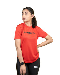 Red Endurance Women T Shirt, Breathable & High Wicking