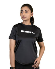 Black Endurance Women T Shirt, Breathable & High Wicking