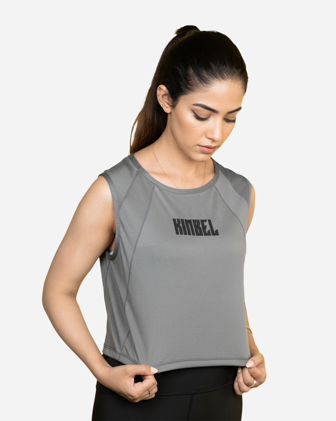 Grey Ladies Gym Tank Top – Sleek & Comfortable