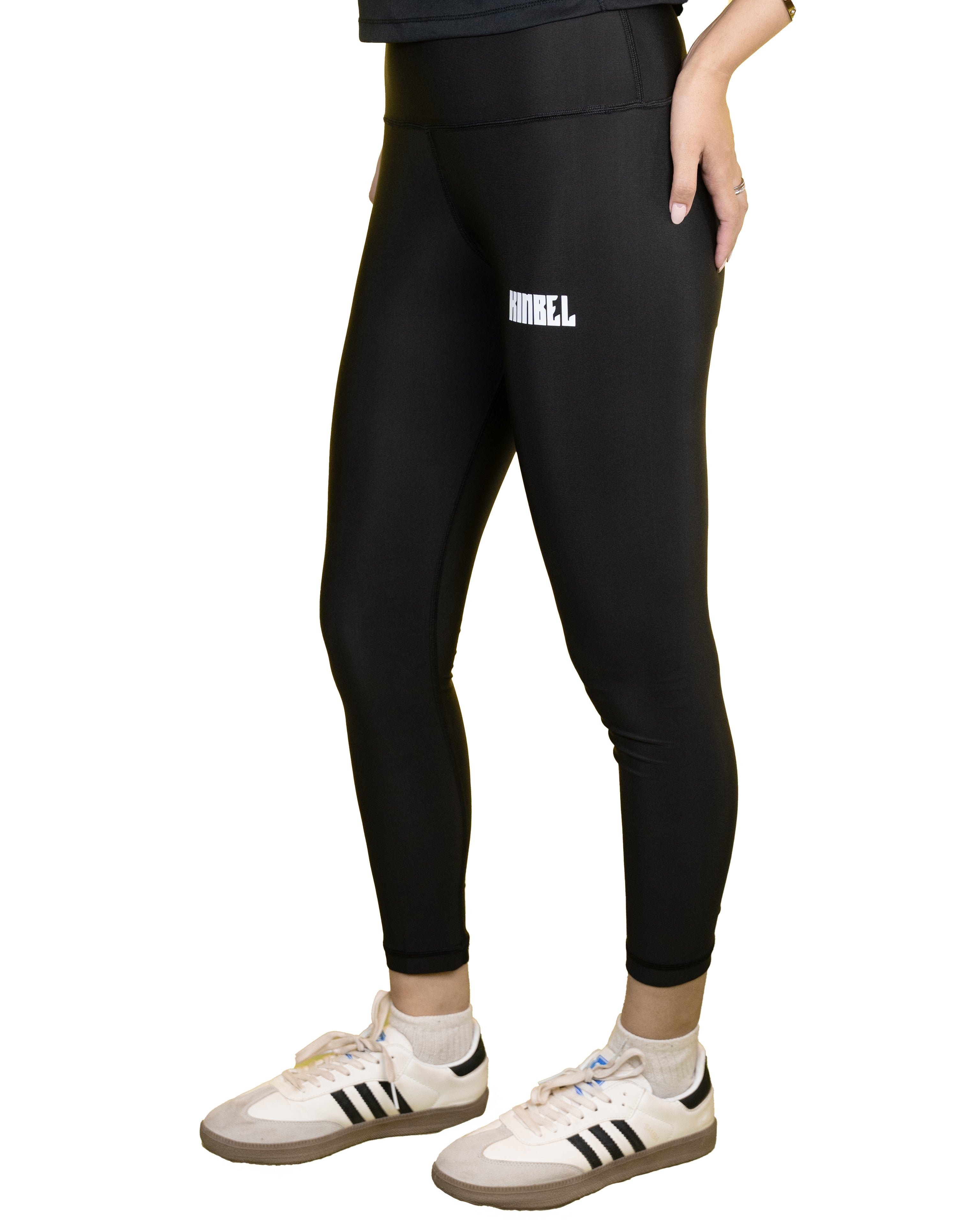 Black Women High Rise Leggings