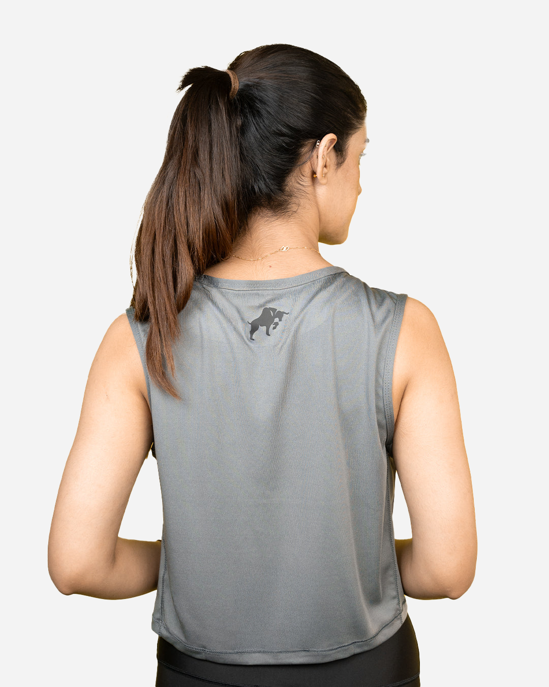 Grey Ladies Gym Tank Top – Sleek & Comfortable
