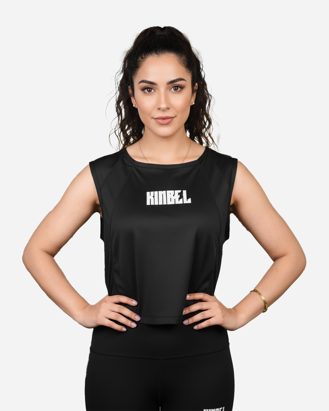 Black Ladies Gym Tank Top – Sleek & Comfortable