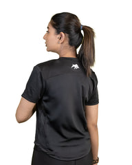 Black Endurance Women T Shirt, Breathable & High Wicking
