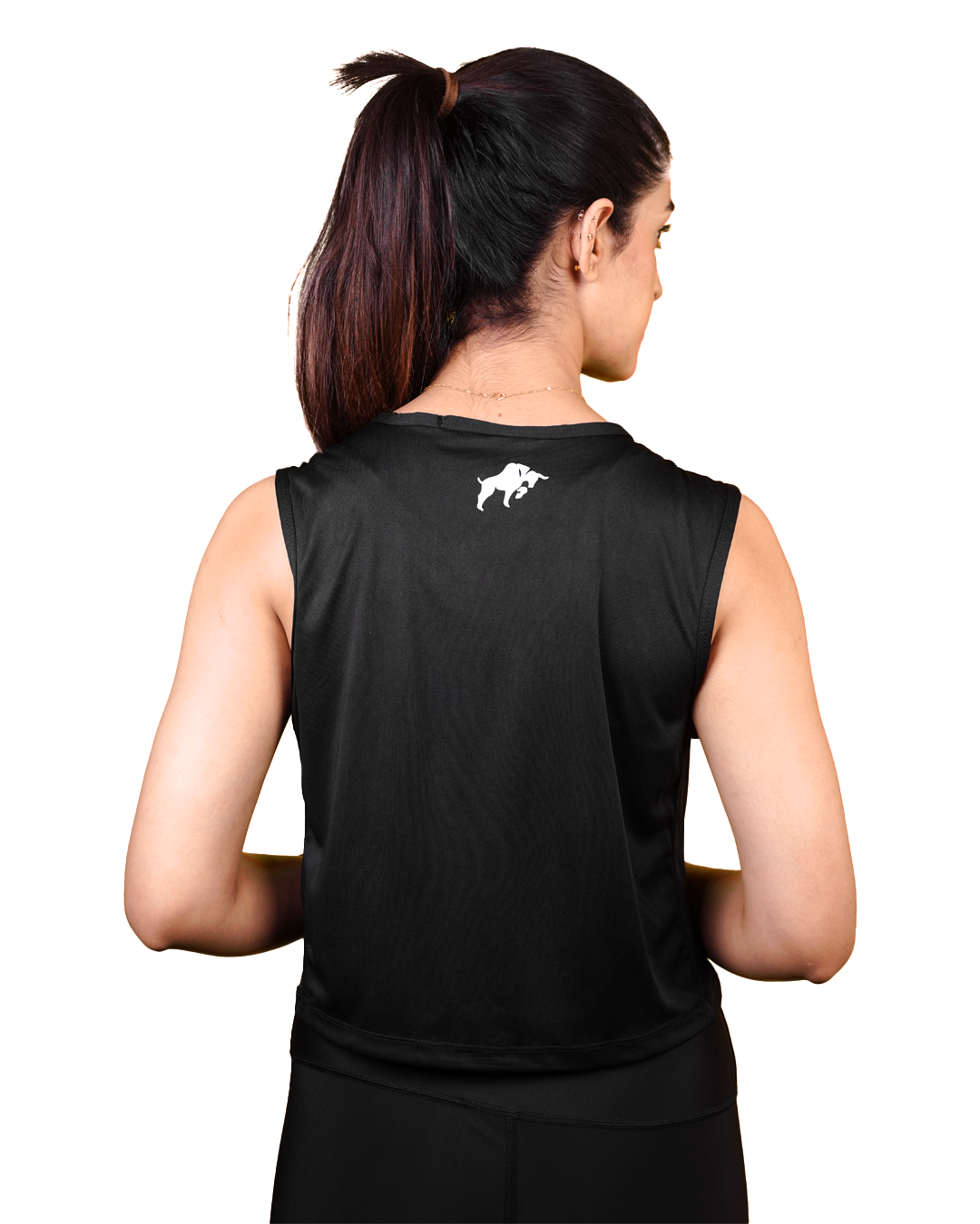 Black Ladies Gym Tank Top – Sleek & Comfortable