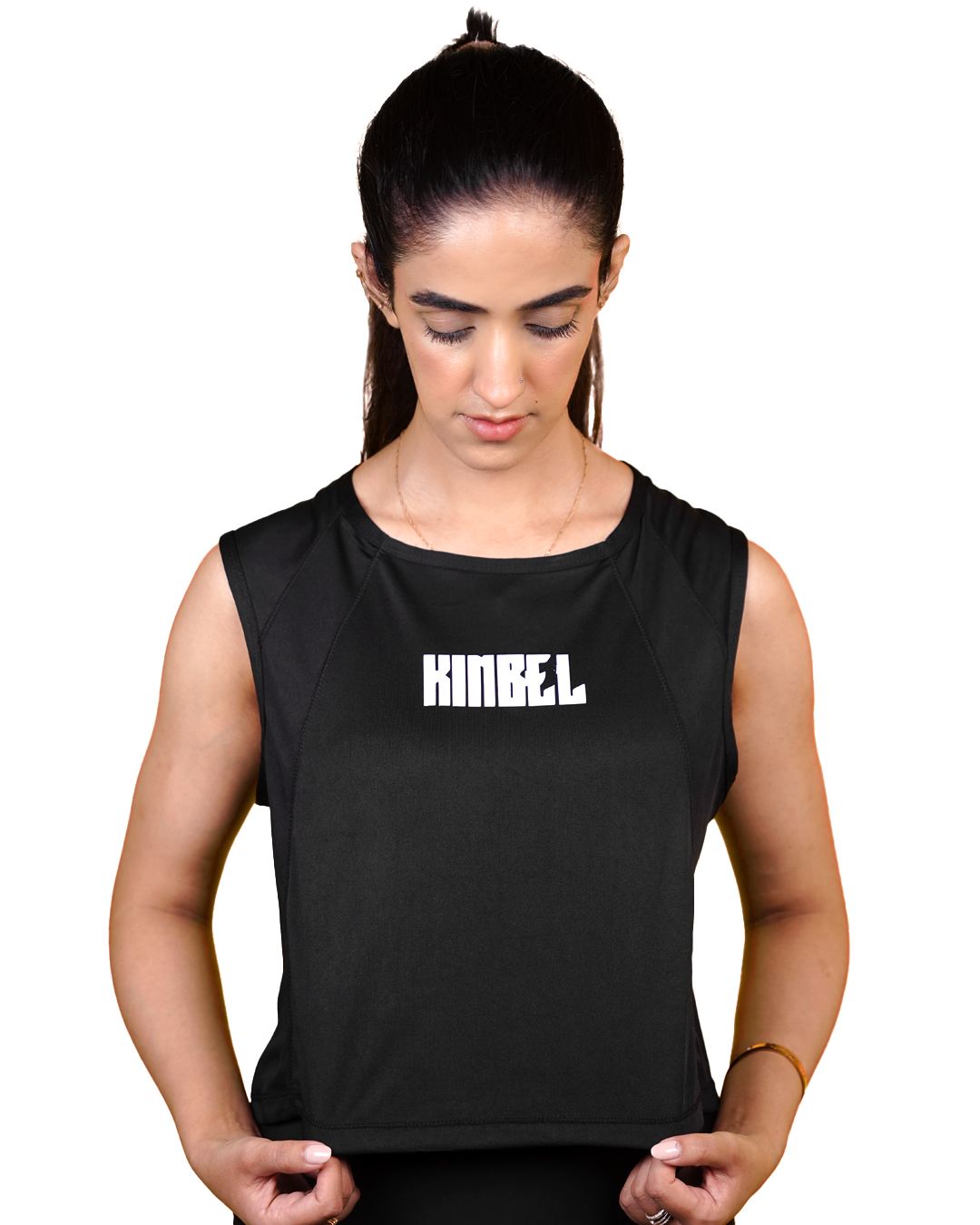 Black Ladies Gym Tank Top – Sleek & Comfortable