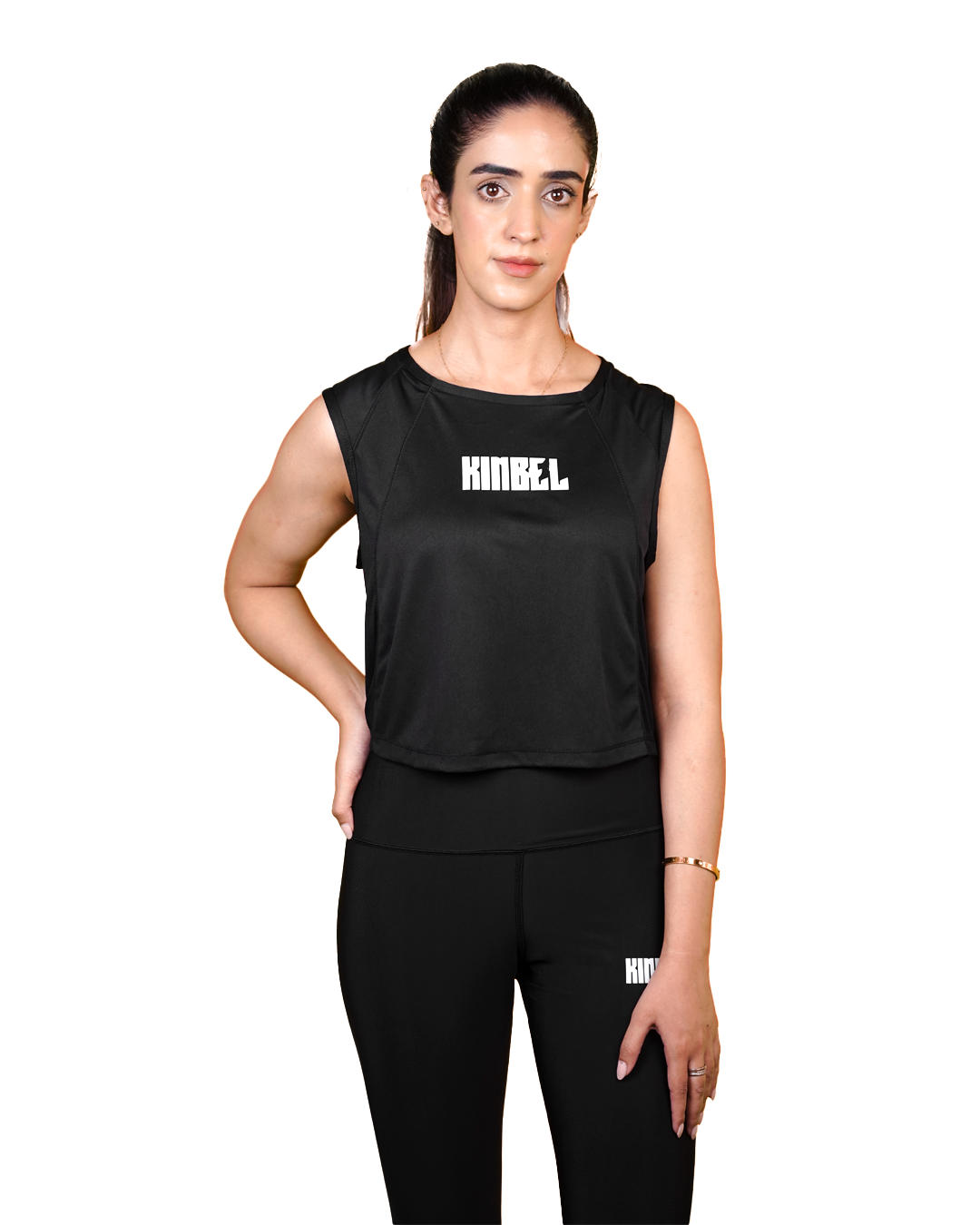 Black Ladies Gym Tank Top – Sleek & Comfortable