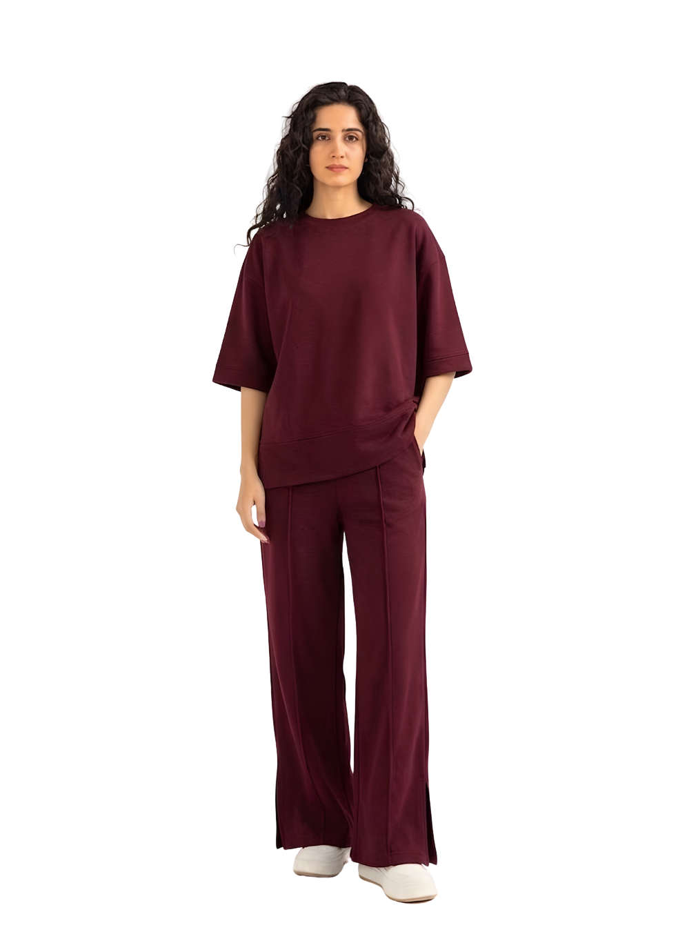 Women’s Premium Cord Set – Maroon