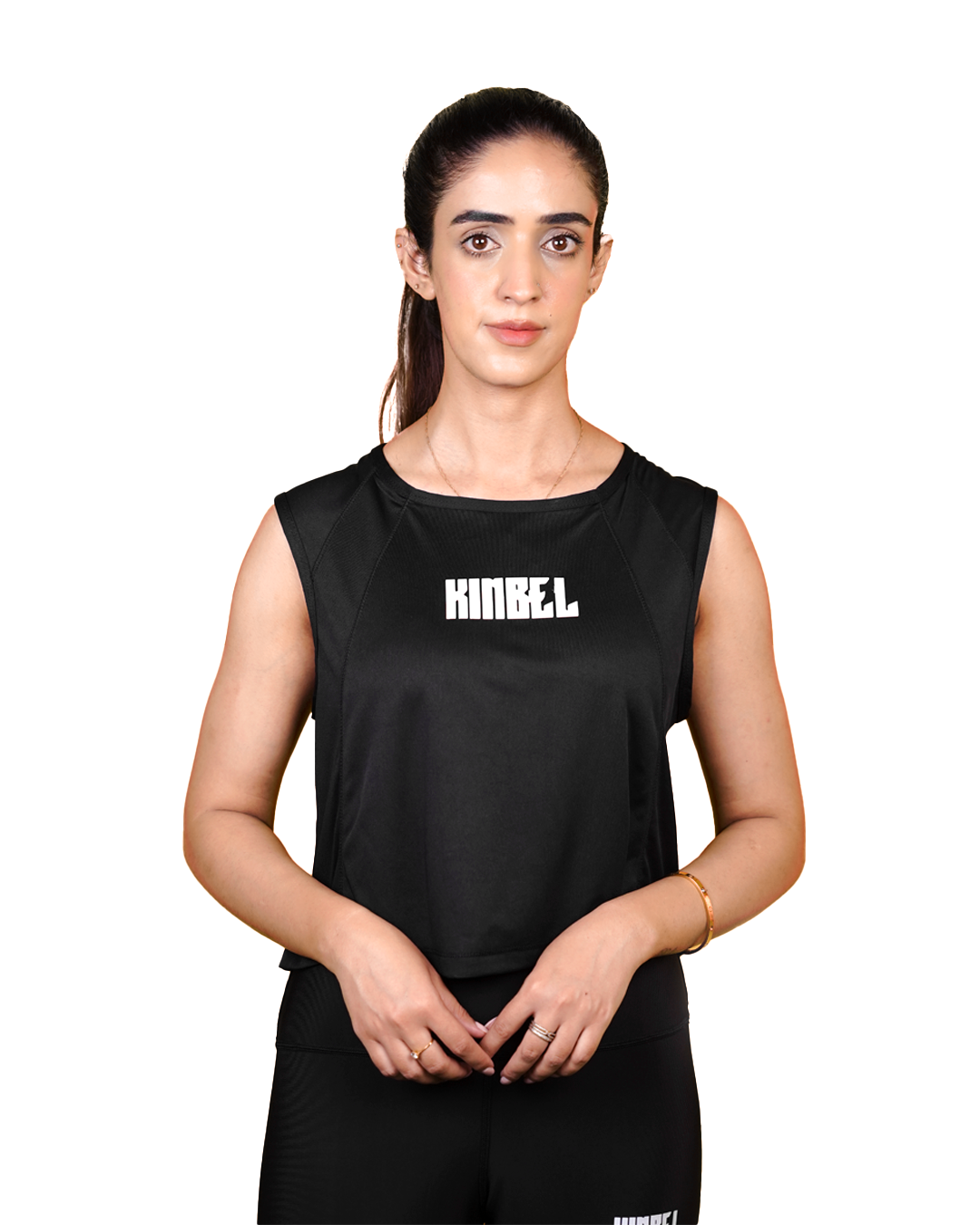 Black Ladies Gym Tank Top – Sleek & Comfortable
