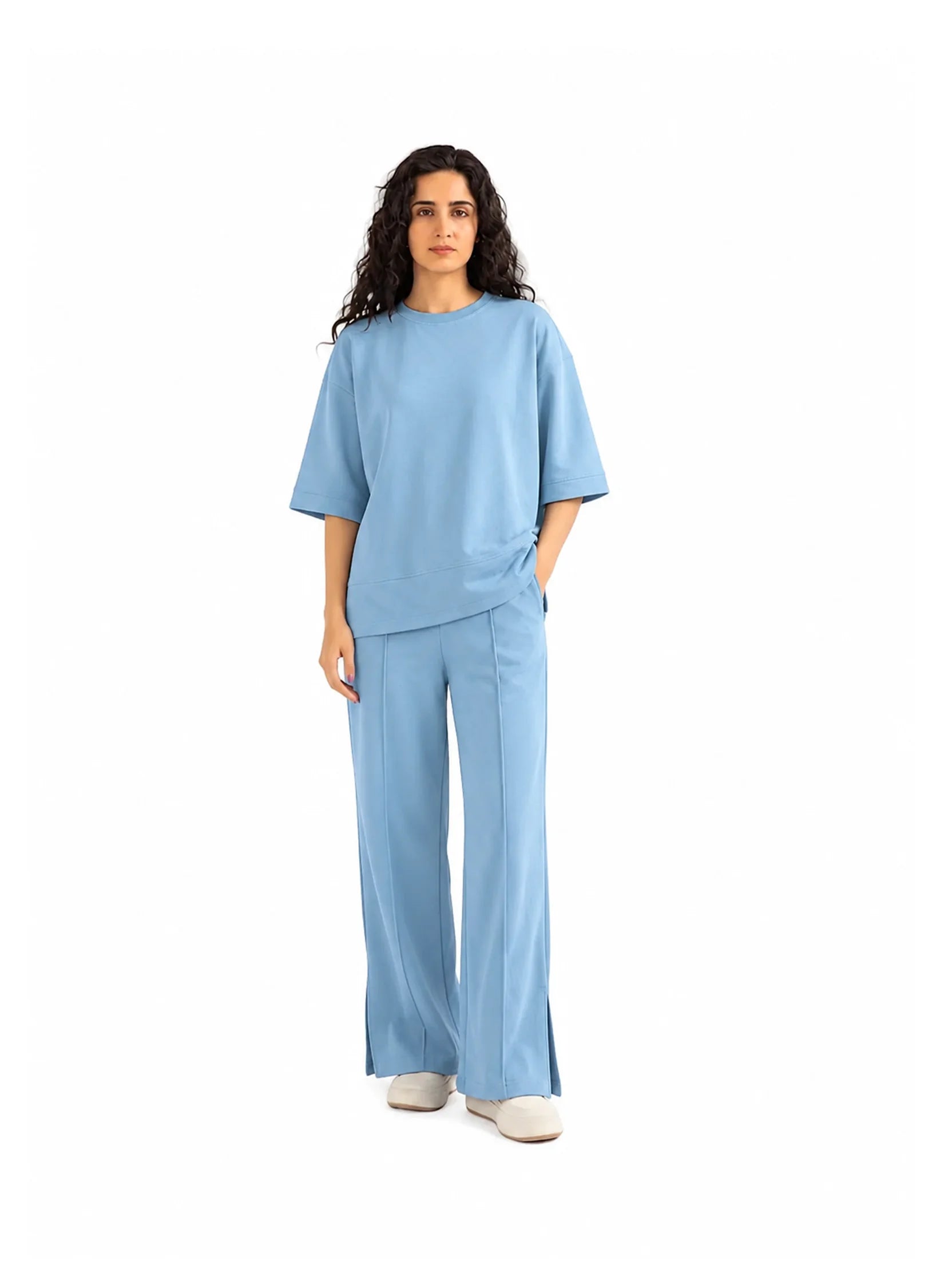 Women’s Premium Cord Set – Sky Blue