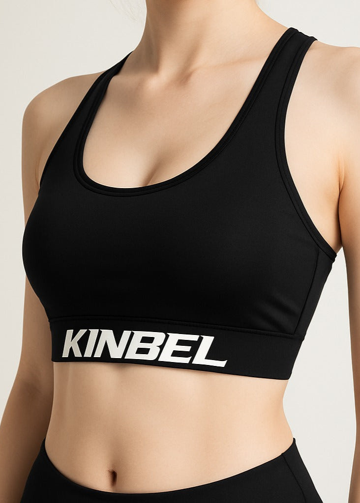 Kinbel Pulse Bra-Black – For high-energy, performance workouts